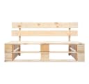 vidaXL Loungesofa Outdoor-Sofa Paletten mit Kissen in Grau Kiefernholz Bild 4