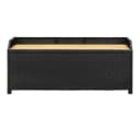 vidaXL Gartenbank mit Stauraum Schwarz Poly Rattan Bild 3
