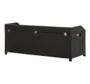 vidaXL Gartenbank mit Stauraum Schwarz Poly Rattan Bild 5
