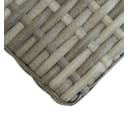 vidaXL Gartenbank 120 cm Grau Poly Rattan Massivholz Bild 4