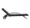 vidaXL Gartenliege-Set mit Tisch Poly Rattan Anthrazit Bild 1