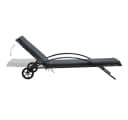 vidaXL Gartenliege-Set mit Tisch Poly Rattan Anthrazit Bild 3