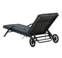 vidaXL Gartenliege-Set mit Tisch Poly Rattan Anthrazit Bild 4