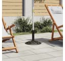 vidaXL Schirmhalter Gusseisen Bronze 9 kg mit Adapter Bild 1