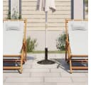 vidaXL Schirmhalter Gusseisen Bronze 9 kg mit Adapter Bild 3