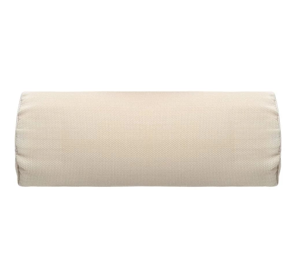 vidaXL Sitzauflage Kopfstütze Creme Textilene