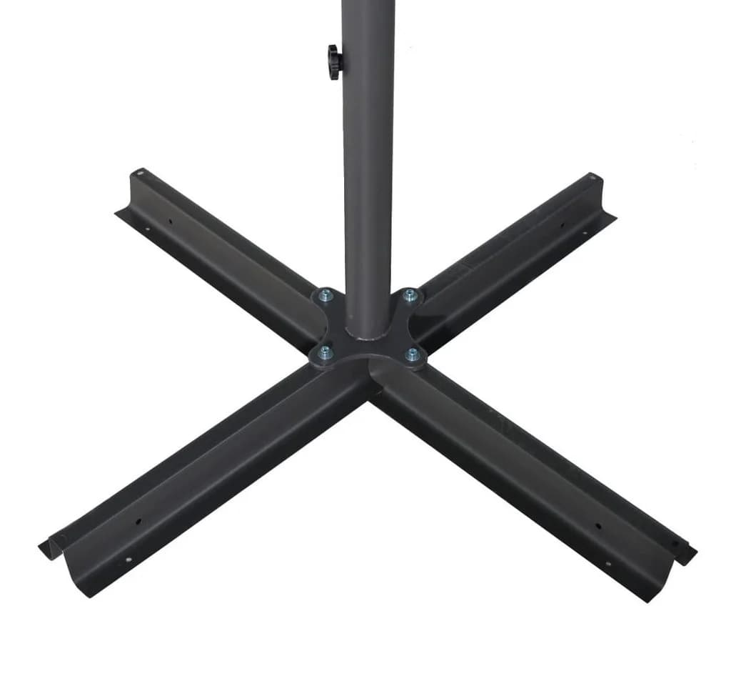 vidaXL Sonnenschirm Schwarz Aluminium-Mast 500 cm - Bild 4