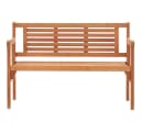 vidaXL Gartenbank Klappbar 120 cm Massivholz Eukalyptus Bild 1