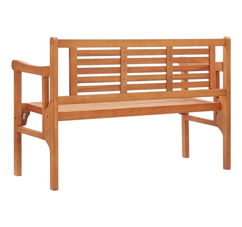 vidaXL Gartenbank Klappbar 120 cm Massivholz Eukalyptus - Bild 4