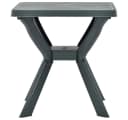 vidaXL Gartentisch Bistrotisch Grün Kunststoff Bild 1