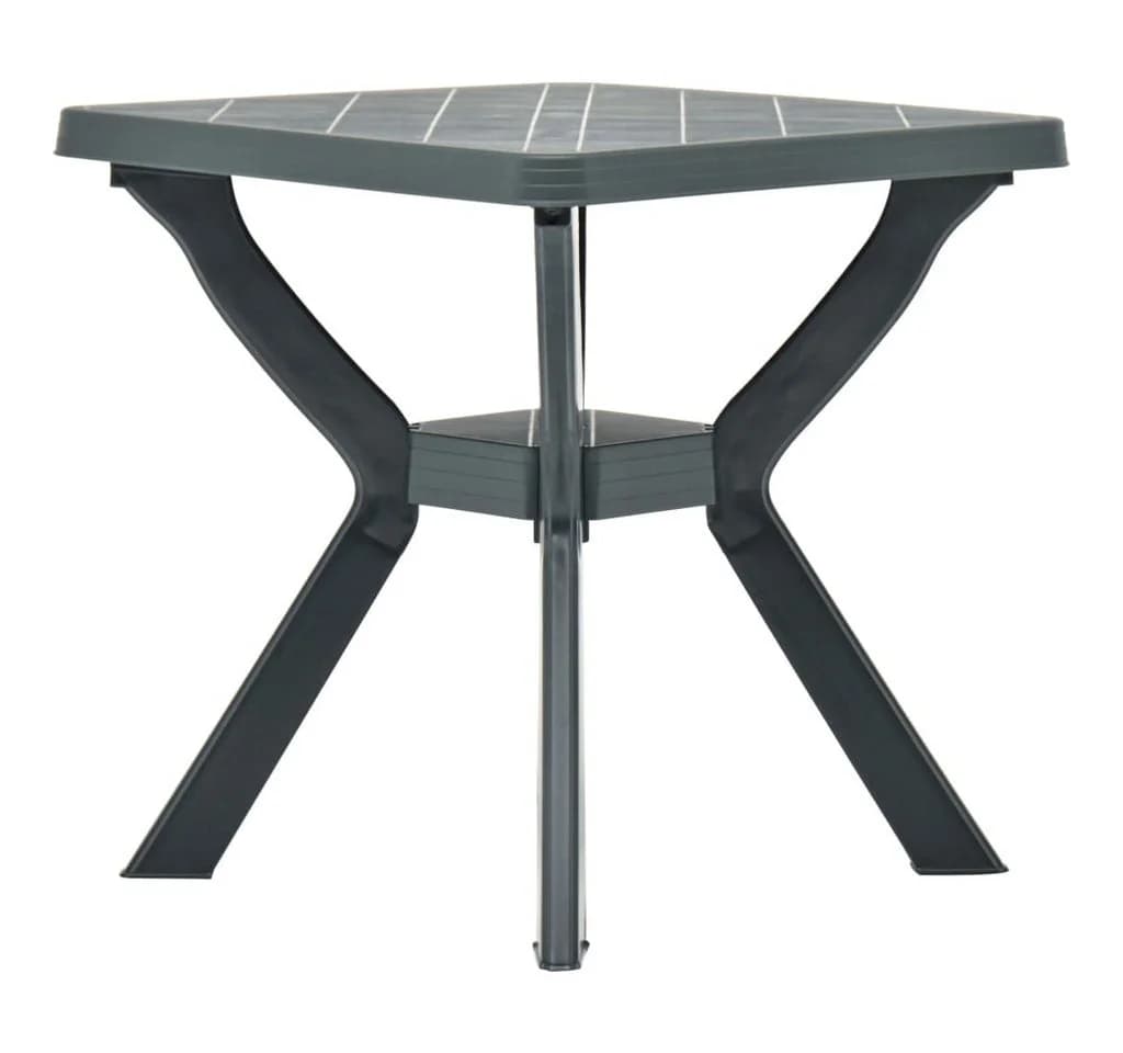 vidaXL Gartentisch Bistrotisch Grün Kunststoff - Bild 2