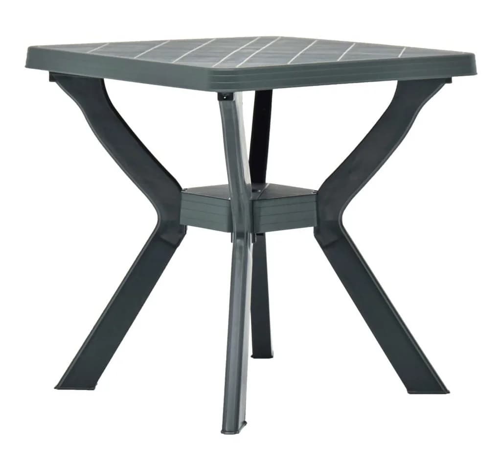 vidaXL Gartentisch Bistrotisch Grün Kunststoff - Bild 3