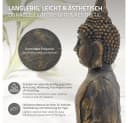 ECD Germany Buddha Figur Bronze Polyresin Deko Bild 3