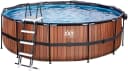 Framepool EXIT inkl. multifunktionaler Poolabdeckung und Sicherheitsleiter Braun Bild 5