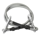 vidaXL Sonnensegel Seile mit Karabiner 4 Stk. Schwarz/Silber Gummi Bild 3