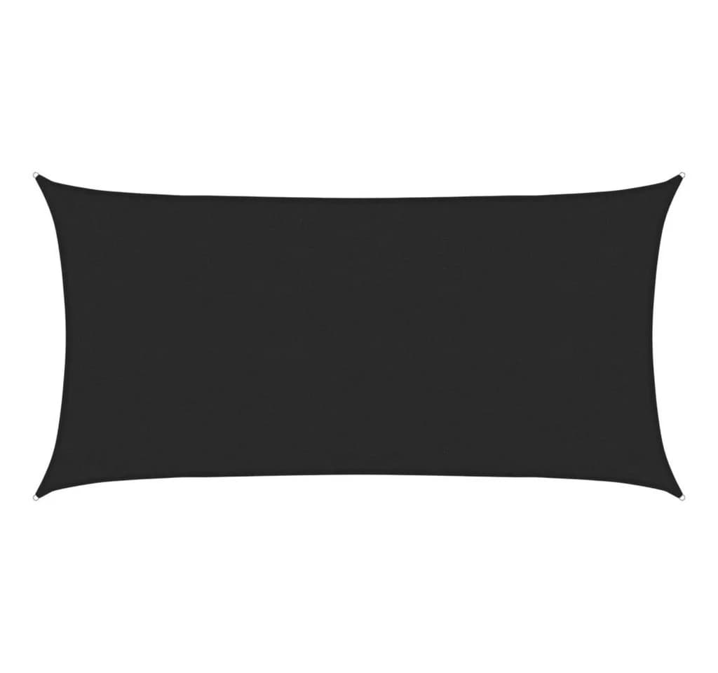 vidaXL Sonnensegel 3x6 m Schwarz HDPE UV-Schutz - Bild 2
