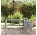 vidaXL Gartenbank mit Pflanzkübel Grau Massivholz Bild 3