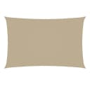 vidaXL Sonnensegel Rechteckig 2,5x5 m Beige Oxford-Gewebe Bild 2