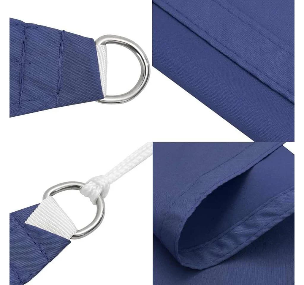 vidaXL Sonnensegel Blau Rechteckig PU-beschichtetes Oxford-Gewebe - Bild 5