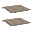 vidaXL Sitzauflage Gartenstuhl-Kissen Taupe Oxford-Gewebe 2 Stk. Bild 3