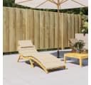 vidaXL Sitzauflage Sonnenliege Beige Oxford-Gewebe Bild 1