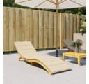 VIDAXL Sitzauflage Sonnenliegen-Auflage Beige Bild 1