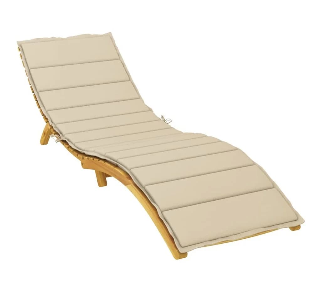 VIDAXL Sitzauflage Sonnenliegen-Auflage Beige - Bild 3