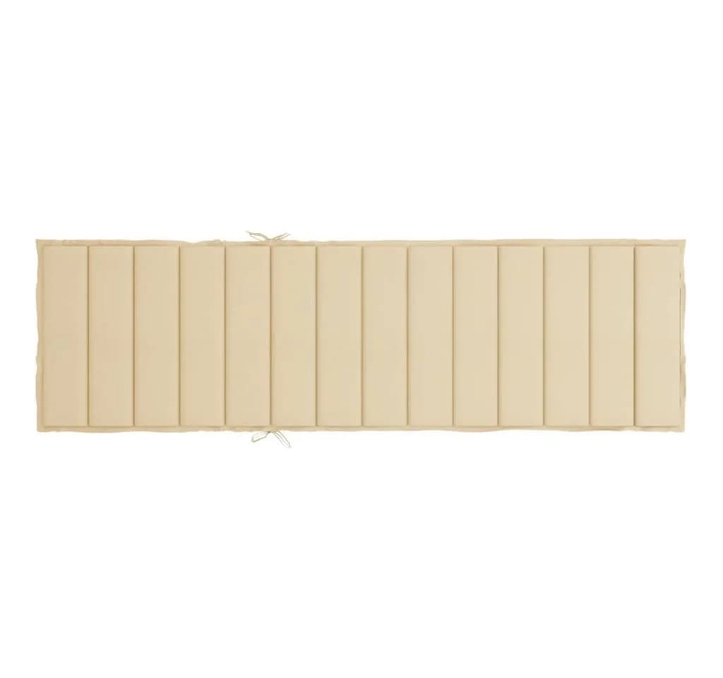 VIDAXL Sitzauflage Sonnenliegen-Auflage Beige - Bild 5
