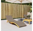 vidaXL Sitzauflage Taupe Oxford-Gewebe Wasserabweisend Bild 1