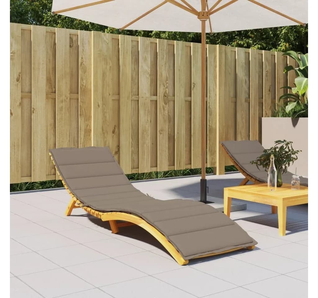 vidaXL Sitzauflage Taupe Oxford-Gewebe Wasserabweisend