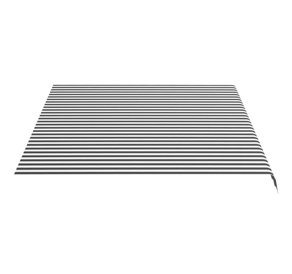 vidaXL Markisenbespannung Anthrazit Weiß 4x3 m Ersatz - Bild 4