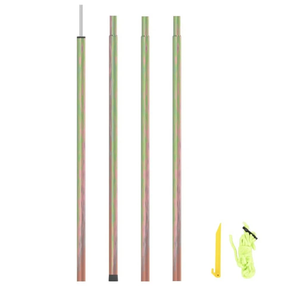 vidaXL Sonnensegelstange 200 cm Verzinkter Stahl