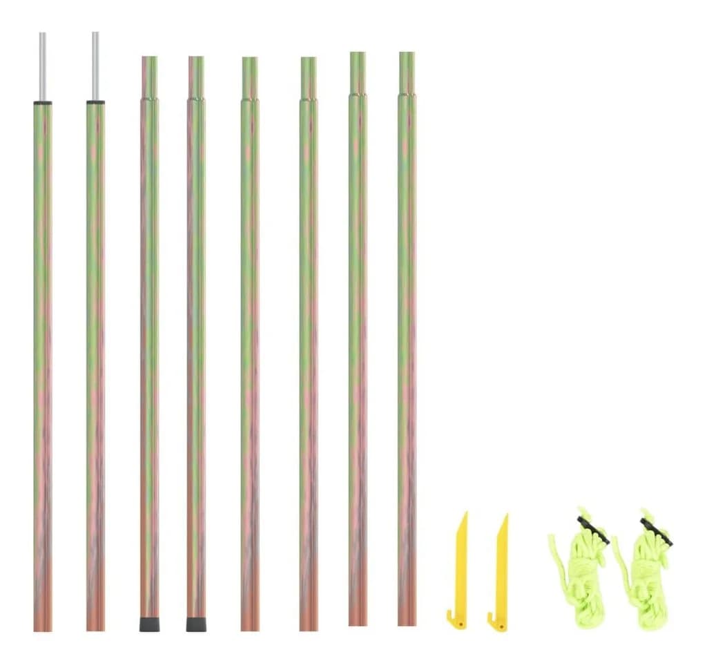 vidaXL Sonnensegel-Stange 200 cm Verzinkter Stahl mit Zubehör
