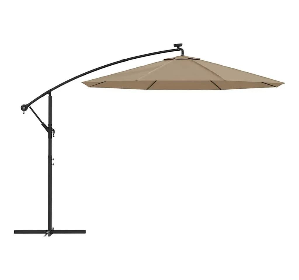 vidaXL Sonnenschirm-Ersatzbezug Taupe 300 cm für Ampelschirm - Bild 4