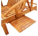 vidaXL Gartenliege Sonnenliege mit Auflage Massivholz Taupe Bild 5