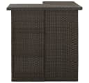 vidaXL Gartenbar-Set 8-tlg. mit Kissen Poly Rattan Braun Bild 3