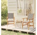 VIDAXL Gartenstuhl 2 Stk. Massivholz Poly Ratten Bild 1