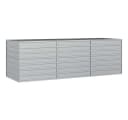 vidaXL Hochbeet 240x80x77 cm Verzinkter Stahl Silber Bild 2