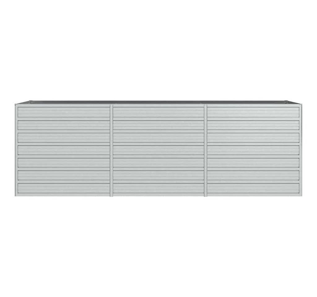 vidaXL Hochbeet 240x80x77 cm Verzinkter Stahl Silber - Bild 4