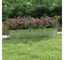 vidaXL Hochbeet Verzinkter Stahl Silber Garten Bild 1