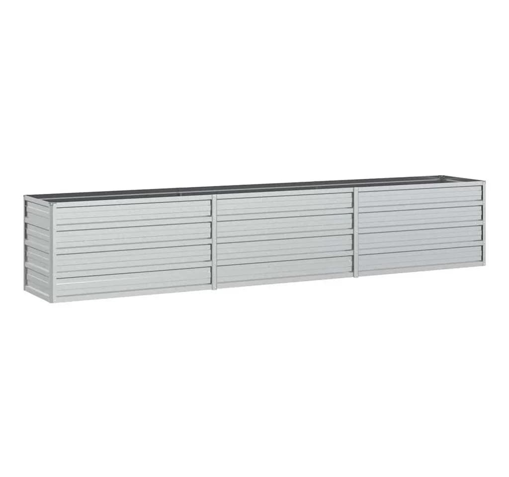 vidaXL Hochbeet Verzinkter Stahl Silber Garten - Bild 2