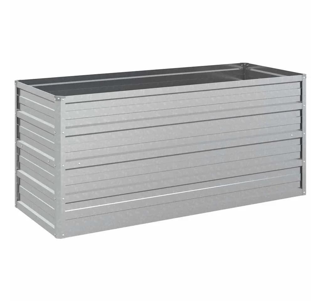 vidaXL Hochbeet Verzinkter Stahl Silber Garten - Bild 2