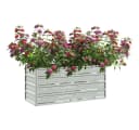 vidaXL Hochbeet Verzinkter Stahl Silber Garten Bild 3