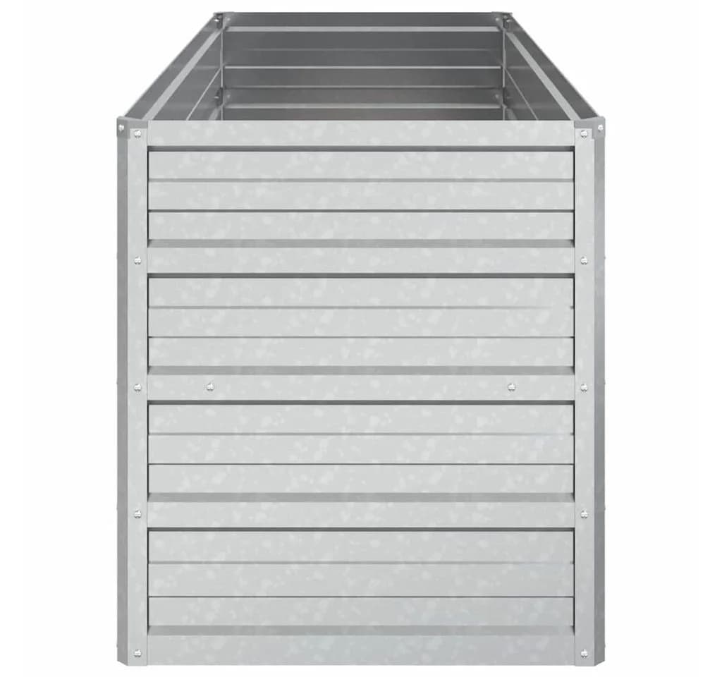 vidaXL Hochbeet Verzinkter Stahl Silber Garten - Bild 5