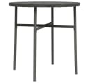 vidaXL Gartentisch Beistelltisch Grau Poly Rattan Bild 2