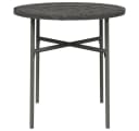 vidaXL Gartentisch Beistelltisch Grau Poly Rattan Bild 3