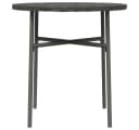 vidaXL Gartentisch Beistelltisch Grau Poly Rattan Bild 4
