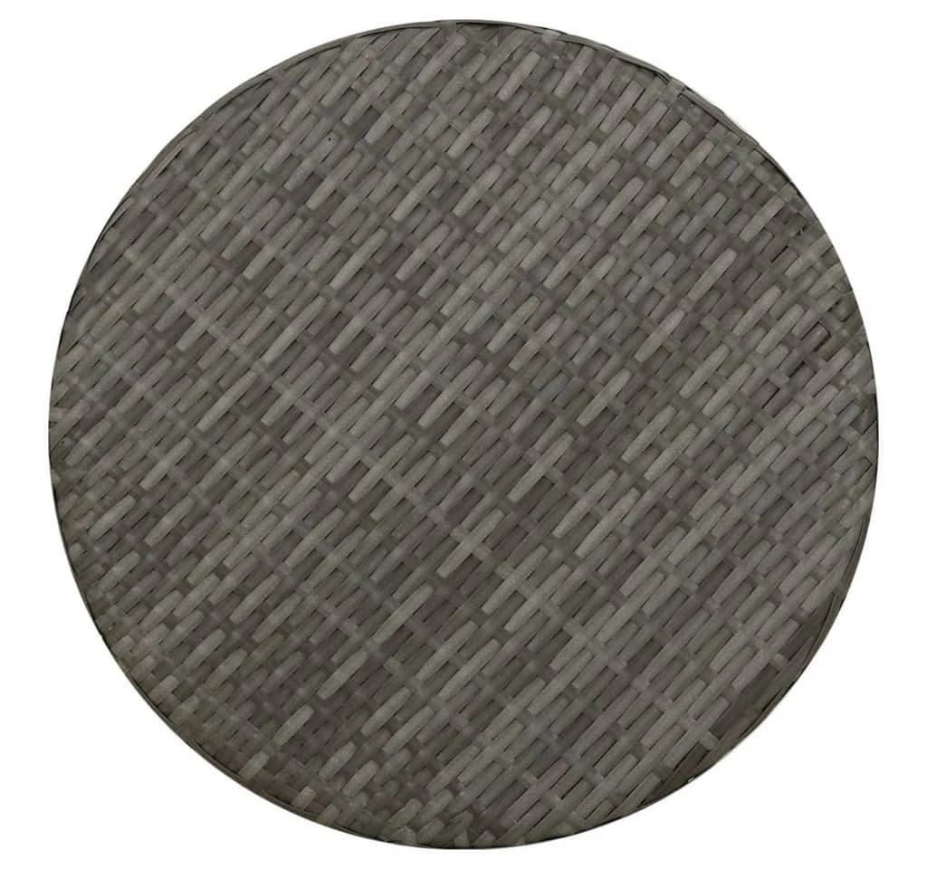 vidaXL Gartentisch Beistelltisch Grau Poly Rattan - Bild 5