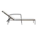 vidaXL Gartenliege-Set 2-tlg. mit Tisch Poly Rattan Braun Bild 5