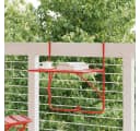 vidaXL Balkontisch Rot Klappbar Stahl 60x40 cm Bild 1